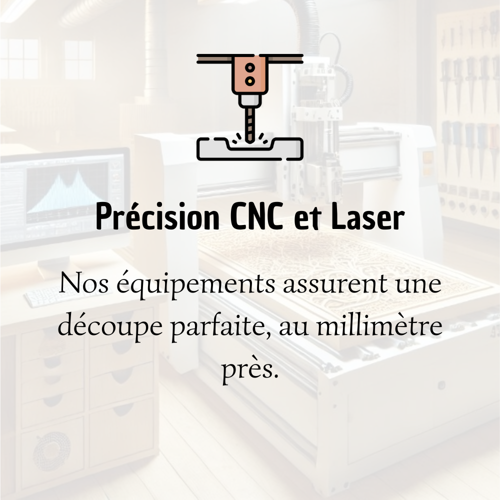 Nous utilisons du hêtre massif de qualité premium, parfait pour des découpes nettes et un rendu haut de gamme. (3)